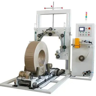 Máy cuốn bao giấy cuộn thép
