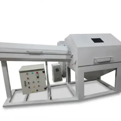 Máy phun cát xử lý bề mặt tự động